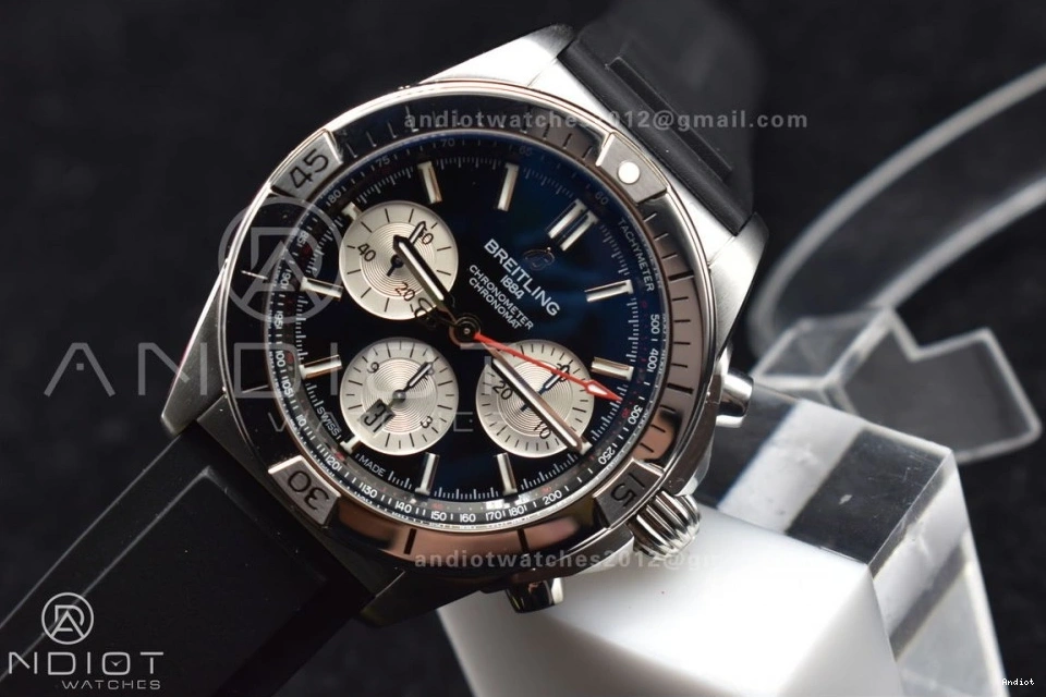 1:1 A7750 43mm Best SS L-Black Wht Version B01 LE Chrono Navitimer BLS 0801